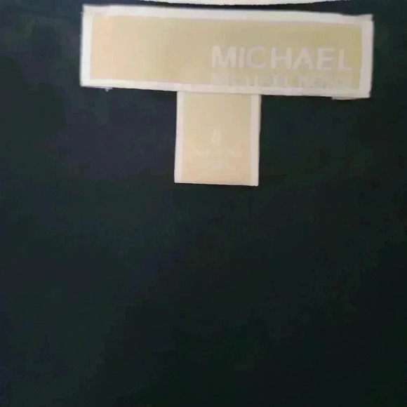 Michael Kors Size 6 Long Blue Swiss Dot Dress with short skirt and long overlay - Picture 3 of 5